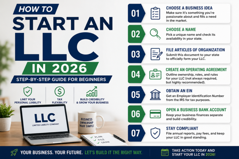 How to Start an LLC in 2026: Step-by-Step Guide for Beginners